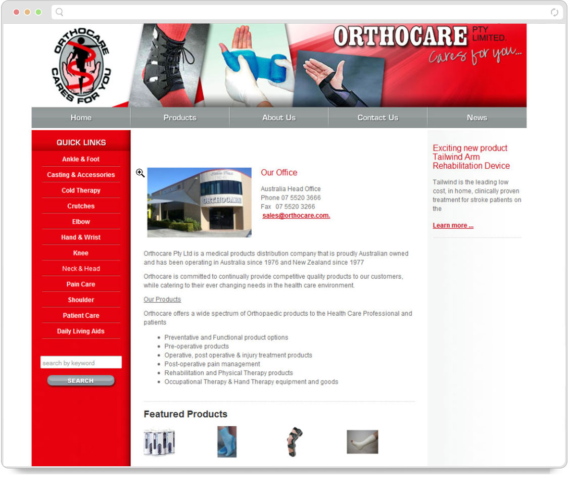 Orthocare Screenshot